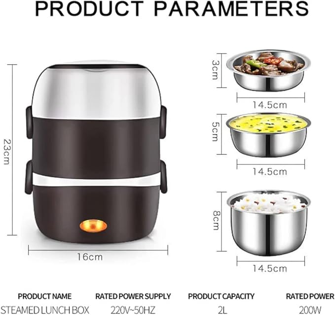 Multi-Functional Cooking Lunch Box ( UAE Delivery Time: 1-3 Days ) Achieveallmart