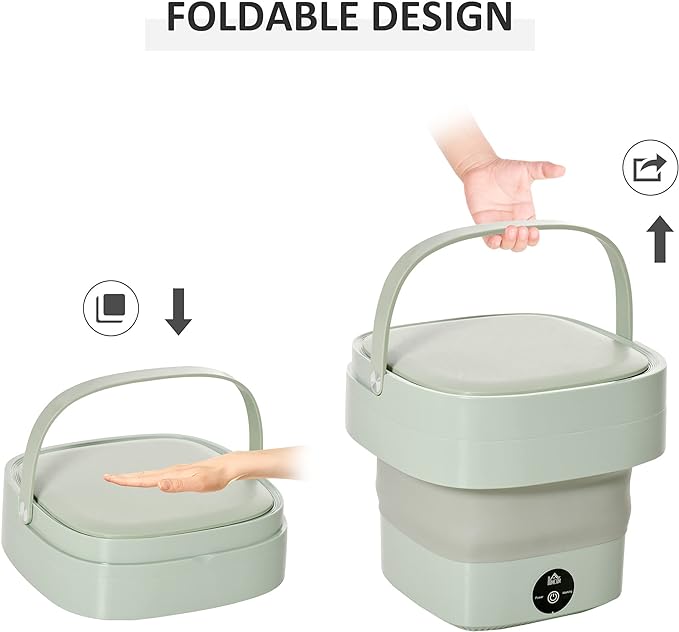 Foldable Mini Laundry Machine ( UAE Delivery Time: 1-3 Days ) Achieveallmart