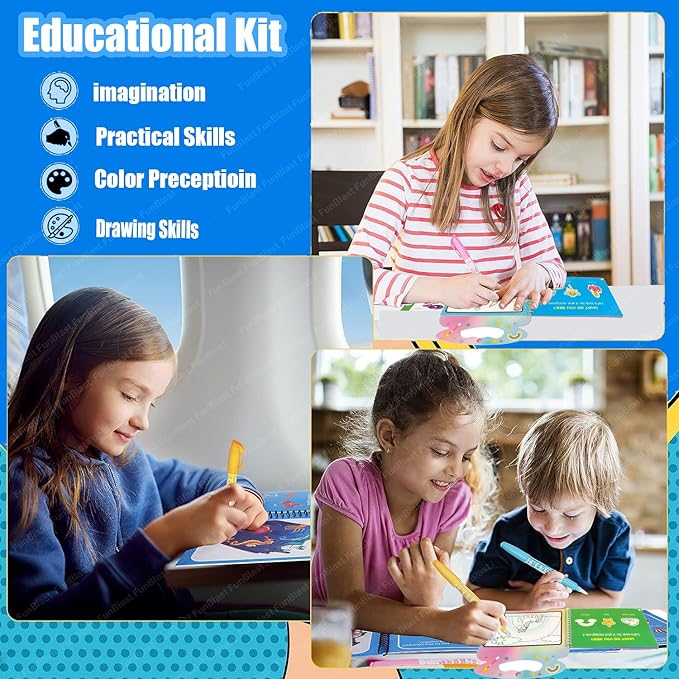 Magic Water Painting Book ( UAE Delivery Time: 1-3 Days ) Achieveallmart