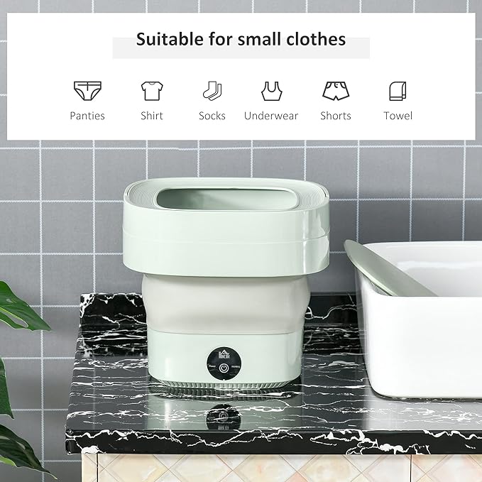 Foldable Mini Laundry Machine ( UAE Delivery Time: 1-3 Days ) Achieveallmart