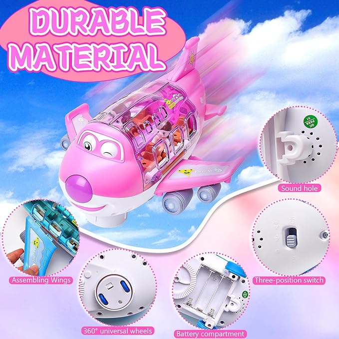 Rotating Electric Airplane ( UAE Delivrey Time: 1-3 Days ) Achieveallmart