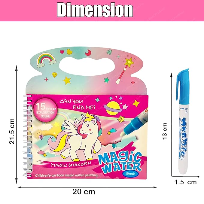 Magic Water Painting Book ( UAE Delivery Time: 1-3 Days ) Achieveallmart