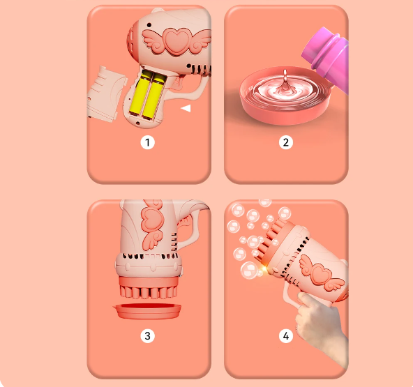 32 Holes Bubble Gun ( UAE Delivery Time: 1-3 Day ) Achieveallmart