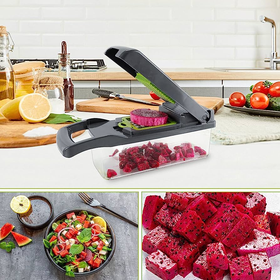 Vegetable Cutter Chopper and Slicer ( UAE Delivery Time: 1-3 Days ) Achieveallmart
