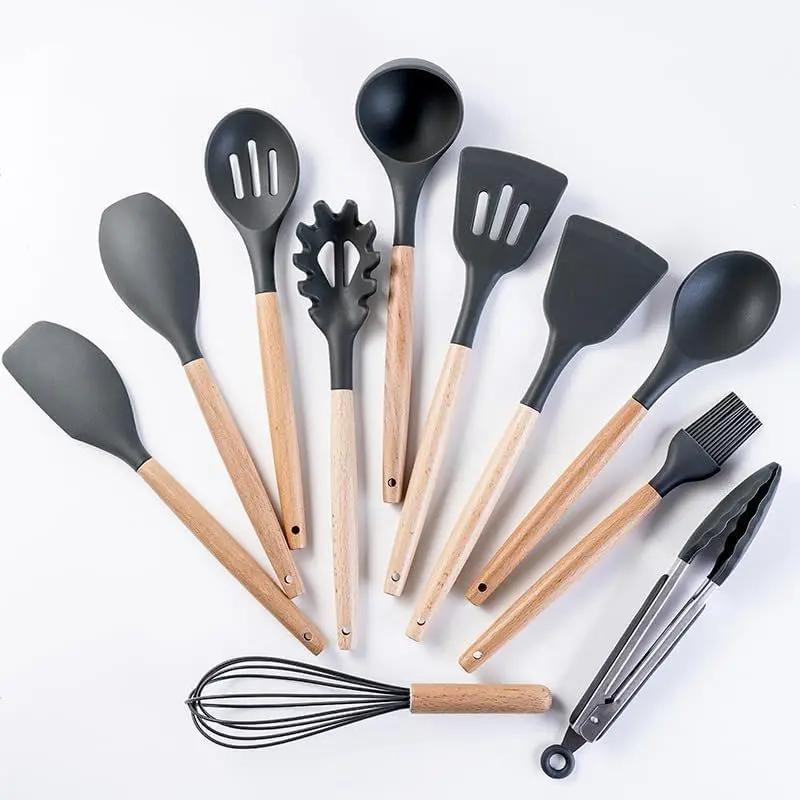 Silicone kitchenware set, 19-piece Gilded Palm