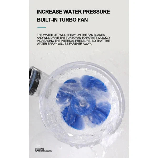 High Pressure Turbocharged Shower Head  ( UAE Delivery Time: 1-3 Days ) Achieveallmart