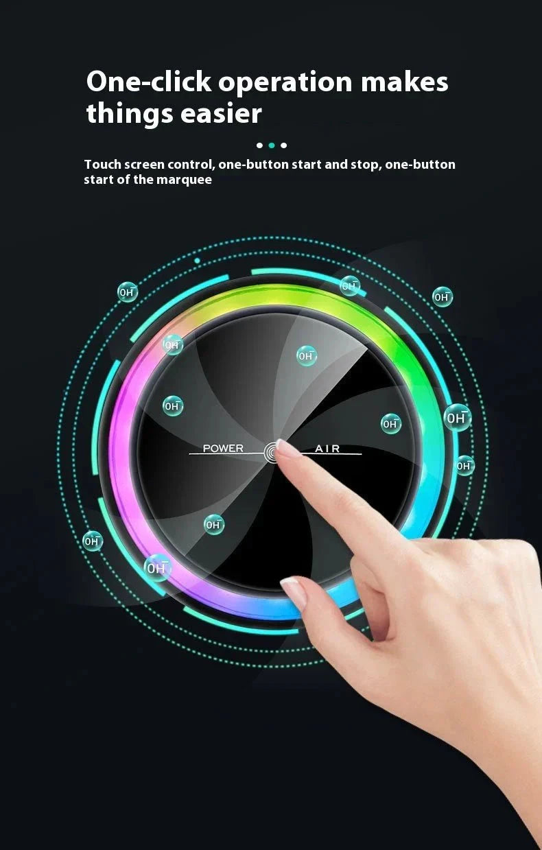 New Car Air Purifier Home Office Horse Running Light Except Flue Dust Purifier ( UAE Delivery Time: 1-3 Days ) Achieveallmart