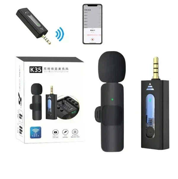 Smart Wireless Lavalier Microphone  ( UAE Delivery Time: 1-3 Days ) Achieveallmart